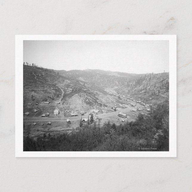 Cartão Postal Vista de Galena, Fotografia de Dakota do Sul (Frente)