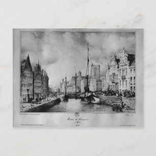 Cartão Postal Vista de Gand