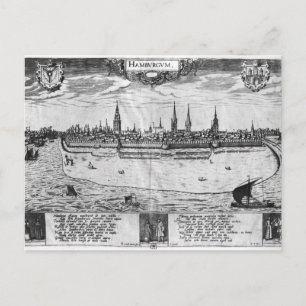 Cartão Postal Vista de Hamburgo