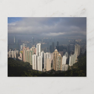 Cartão Postal Vista de Hong Kong do Pico