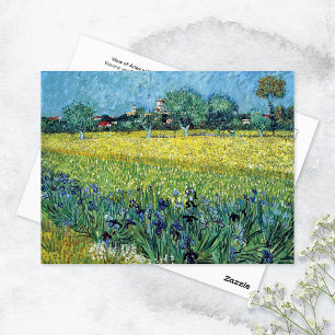 Cartão Postal Vista de Íris de Arles Vincent van Gogh