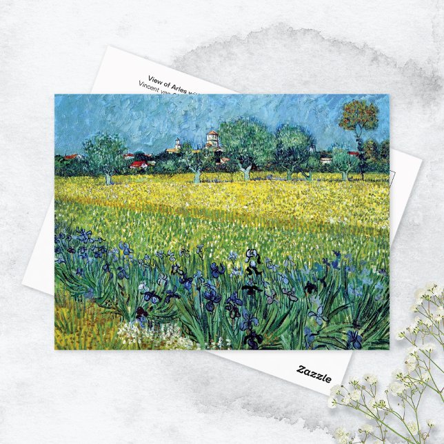 Cartão Postal Vista de Íris de Arles Vincent van Gogh (Criador carregado)
