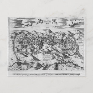 Cartão Postal Vista de Jerusalém, 1570?