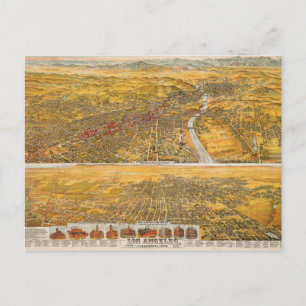 Cartão Postal Vista De Los Angeles, 1894