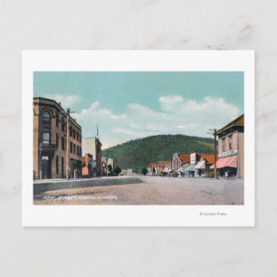 Cartão Postal Vista de Main StreetColville, WA