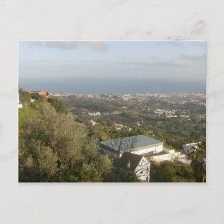 Cartão Postal Vista de Mijas, Espanha
