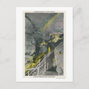 Cartão Postal Vista de Pagoda Chinesa no Templo de Titã