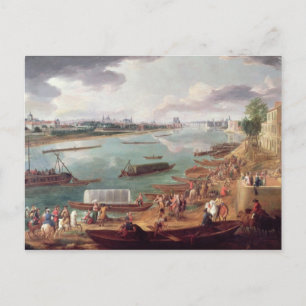 Cartão Postal Vista de Paris do Quai de la Rapee