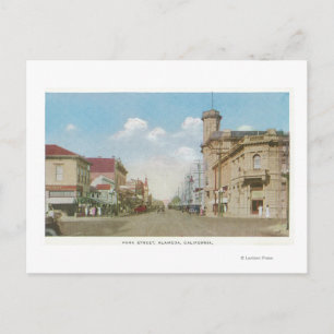 Cartão Postal Vista de Park StreetAlameda, CA 2