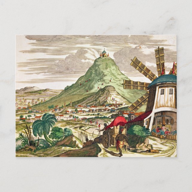 Cartão Postal Vista de Potosi na Bolívia (Frente)