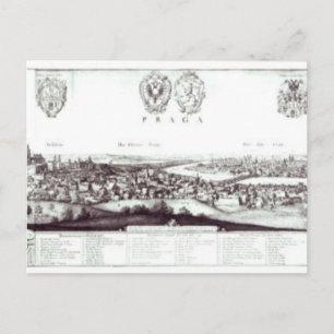 Cartão Postal Vista de Praga, 1649