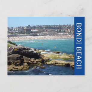 Cartão Postal vista de praia bondi