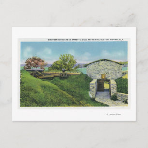 Cartão Postal Vista de Quartos Adjutantes no Castelo Francês An