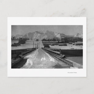 Cartão Postal Vista de Seward, Alasca a partir da Ponte Photogra