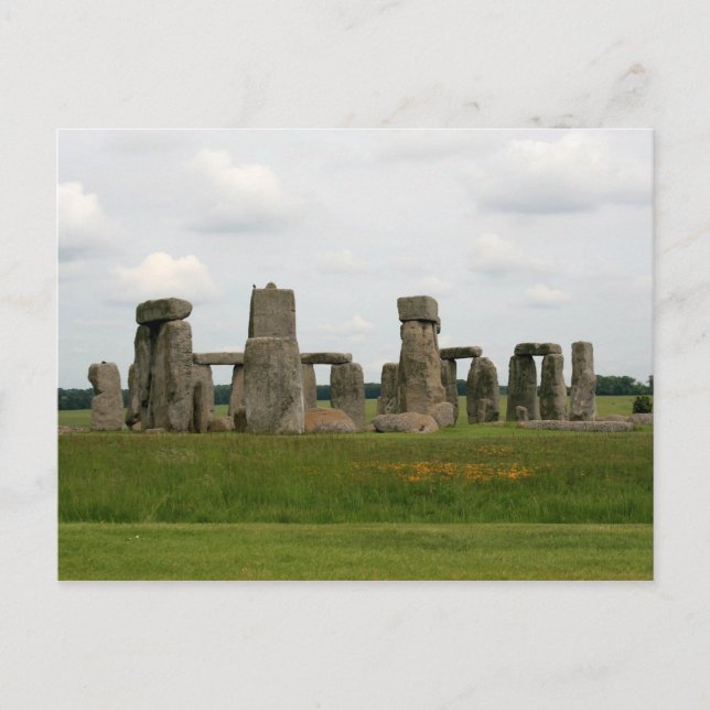 Cartão Postal Vista de Stonehenge (Frente)