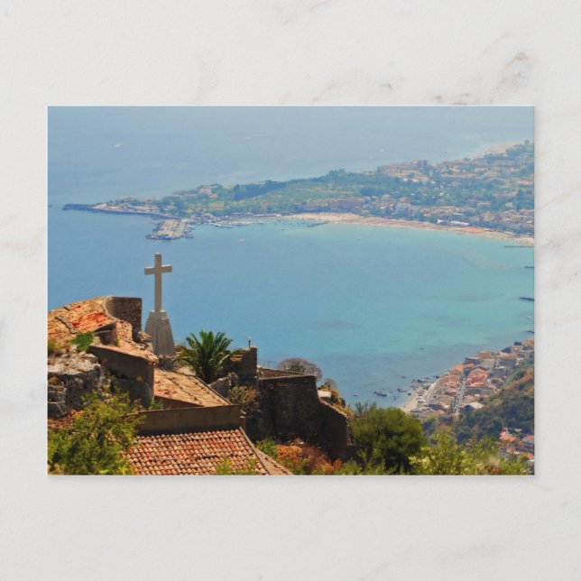 Cartão Postal Vista de Taormina 3 (Frente)