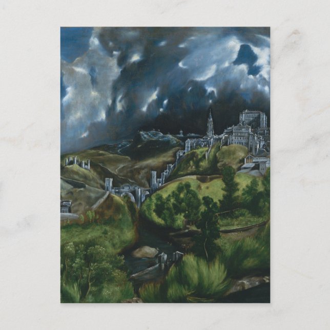 Cartão Postal Vista de Toledo, El Greco (Frente)