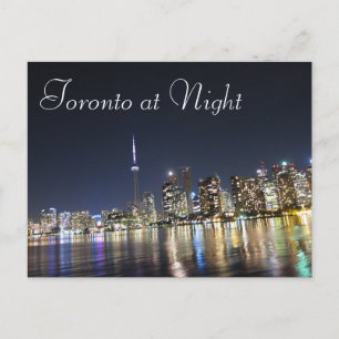 Cartão Postal Vista de Toronto à Noite
