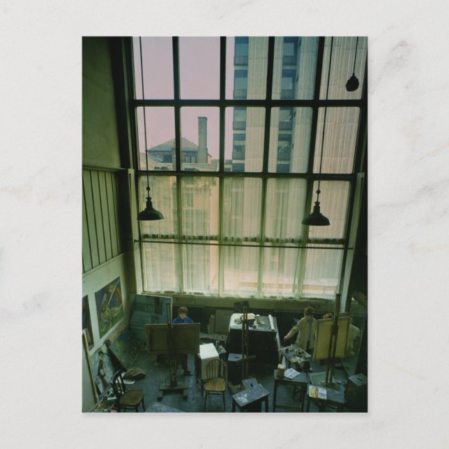 Cartão Postal Vista de um estúdio, construído entre 1897 e 1999 (Frente)