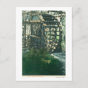 Cartão Postal Vista de um rebordo de roda de água, CA