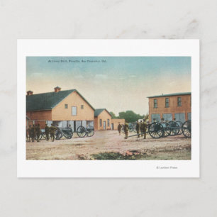 Cartão Postal Vista de uma artilharia no Presidio