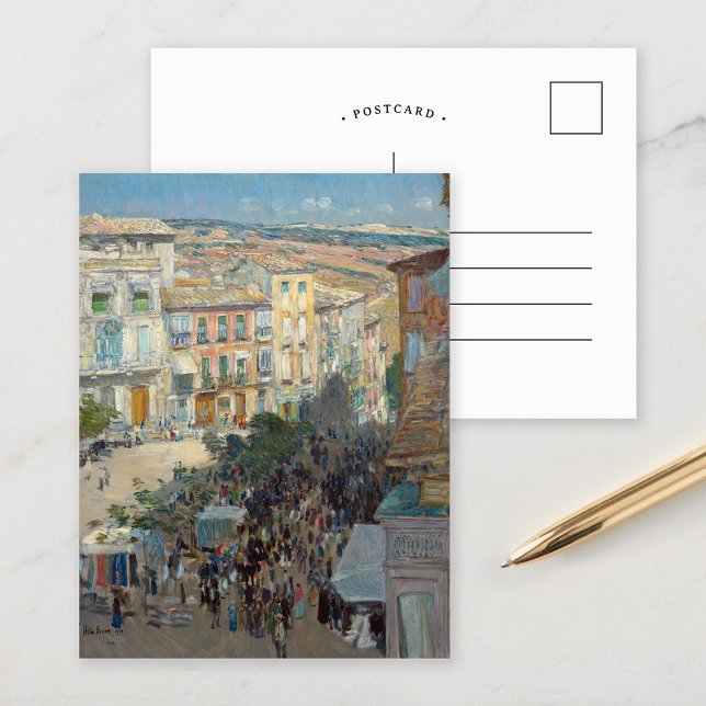 Cartão Postal Vista de uma Cidade Francesa do Sul | Childe Hassa (Criador carregado)