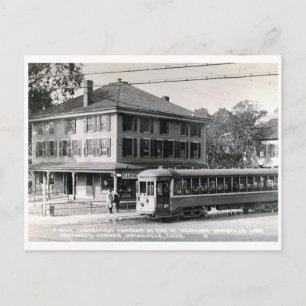 Cartão Postal Vista de Unionville, Connecticut Vintage