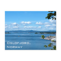 Vista de Verão de Oslofjord de Oslo, Noruega