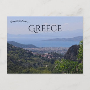 Cartão Postal Vista de Volos Grécia