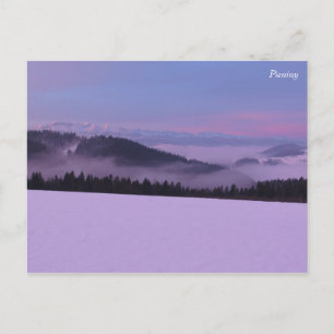 Cartão Postal Vista de Winter Tatras de Pieniny
