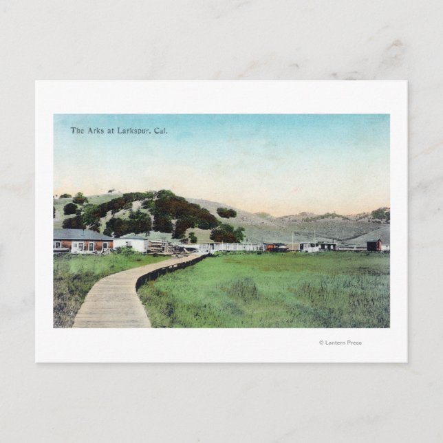 Cartão Postal Vista do ArksLarkspur, CA (Frente)