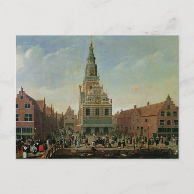 Cartão Postal Vista do Armazém e do Mercado do Queijo (Frente)