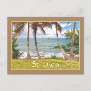 CARTÃO POSTAL VISTA DO ATLÂNTICO DA ILHA DOS POMBOS, ST. LUCIA