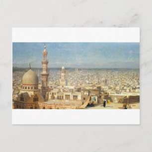 Cartão Postal Vista do Cairo por Jean-Leon Gerome