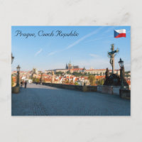 Vista do Castelo da Ponte Charles em Praga