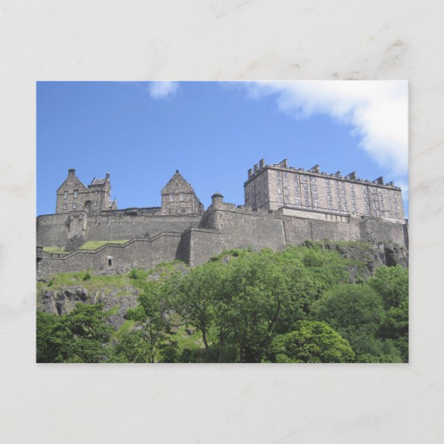 Cartão Postal Vista do Castelo de Edimburgo, Edimburgo, Escócia, (Frente)