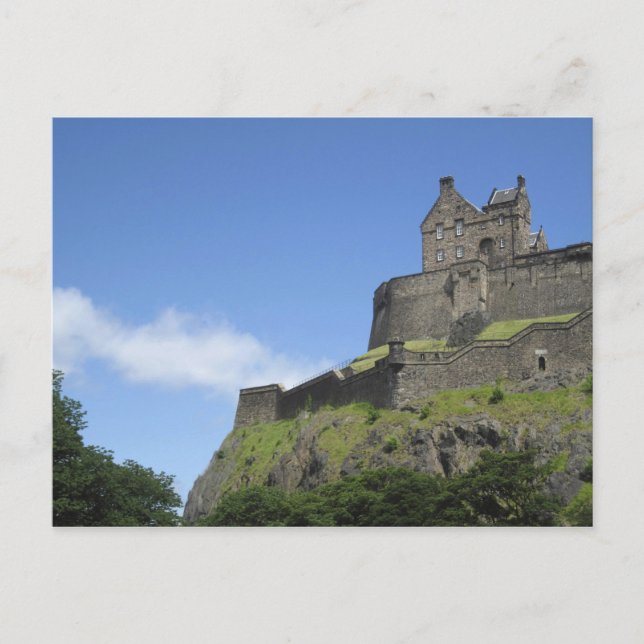 Cartão Postal Vista do Castelo de Edimburgo, Edimburgo, Escócia, (Frente)