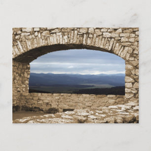 Cartão Postal Vista Do Castelo Spis Do Maior Castelo Da Europa C