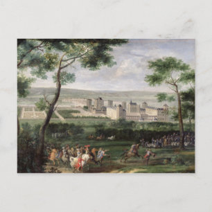 Cartão Postal Vista do Chateau de Vincennes, c.1665