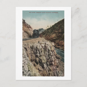 Cartão Postal Vista do comboio de caixas canônicas