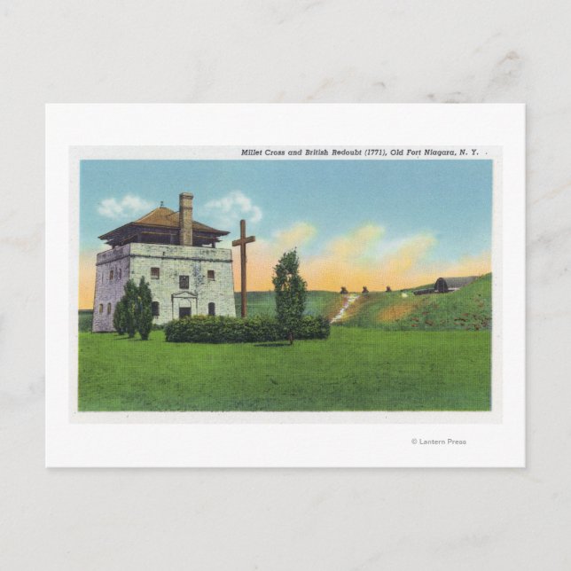 Cartão Postal Vista do Corps de Garde no Velho Castelo Francês (Frente)