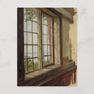 Cartão Postal Vista do Elba através de uma janela, 1838