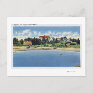 Cartão Postal Vista do Esquilo Inn na Ilha do Esquilo