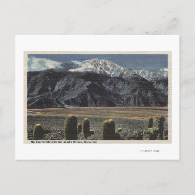 Cartão Postal Vista do Jardim do Diabo do Monte San Jacinto # 2 (Frente)