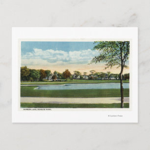 Cartão Postal Vista do Lago Espelho no Parque Setentrional