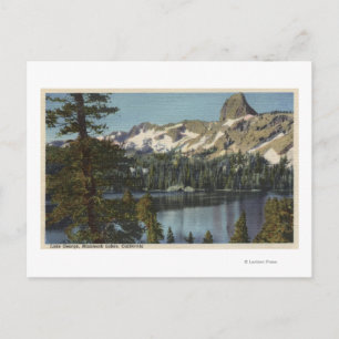 Cartão Postal Vista do lago George & High Sierra