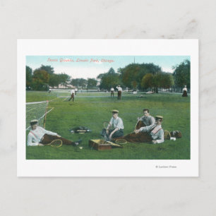 Cartão Postal Vista do Lincoln Park Tennis GroundsChicago, IL