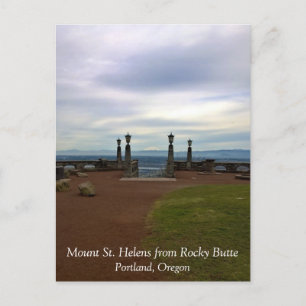 Cartão Postal Vista do Monte Ruas. Helens, Portland, Oregon Post