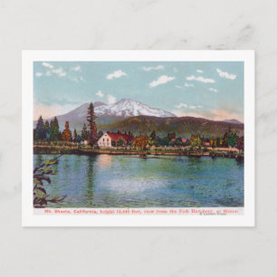 Cartão Postal Vista do Monte Shasta do Aquário de Peixes