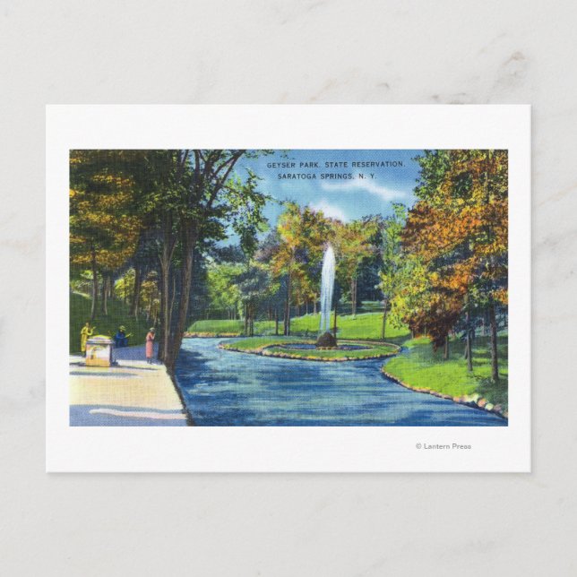 Cartão Postal Vista do Parque Geyser (Frente)